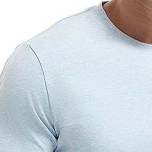 T-shirts confortables pour hommes en gros personnalisés été hommes courts couleur unie de haute qualité téléchargés par robe de sport - Product Image 2