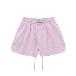 Short d'été Oxford sur mesure hommes femmes Pastel rayé respirant coton Streetwear imprimé broderie haute qualité Vietnam - Product Image 2