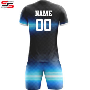 Kits de entrenamiento de equipo sublimados con logotipo personalizado, camiseta de pantalones cortos, conjuntos completos de uniformes, camisetas de fútbol, camiseta de fútbol para hombres - Product Image 4