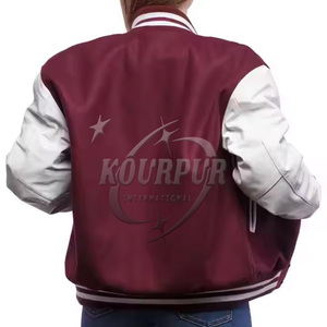 Chaqueta Varsity de Invierno para Mujer, Tallas Grandes, Personalizada, con Bordado Chenille, Botones, Transpirable y Ecológica, MOQ Bajo - Product Image 2