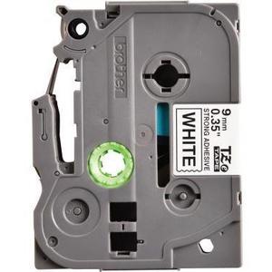 Cinta Adhesiva para Oficina Brother P-touch TZe-S221, 9 mm x 8 m (Ancho x Largo), Cassette de Etiquetas Blanco/Negro - Product Image 1