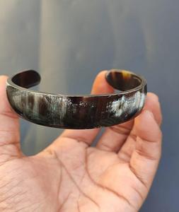 Top couleur corne de buffle Bracelet Bracelet femmes mode Animal Style corne manchette bijoux en gros Agate Bracelets - Product Image 6