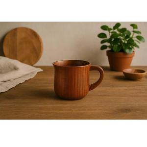 Sustainable <b>Bamboo</b> and Wood Drinking <b>Cup</b> Lightweight, and Non-Toxic Wooden Mug for Everyday Eco Living Available for Best Price - Product Image 1