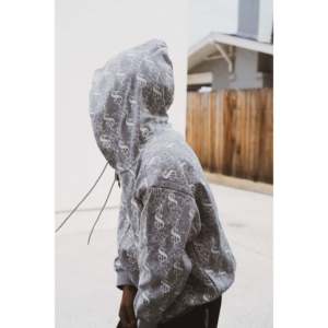 เสื้อฮู้ดดี้ผ้าฝ้ายถักลายเส้นสีเขียว Snowy LA - Product Image 4