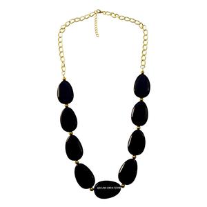 Dernier collier bavoir élégant fait à la main en résine perlée pour femmes bijoux tendance pour les fêtes et vêtements de tous les jours - Product Image 4