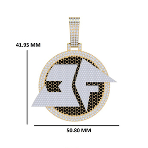 Brillante radiante de moda superventas de alta calidad Moissanite colgante encanto 10K oro corte VVS2 joyería regalo para hombres mujeres fiesta - Product Image 3
