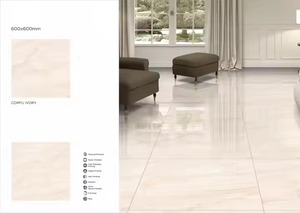 Baldosas de porcelana pulida Vistaar Carrara diseño gris 600x600mm y 60x60cm 24x24 y 2x2 Venta barata de la India - Product Image 5