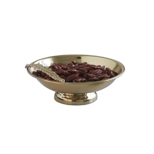 Juego de 2 artículos de catering para el hogar con diseño martillado, servidor de frutas decorativo, cuenco para servir frutas con acabado dorado - Product Image 2