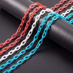 Ideal para negocios de joyería y tiendas de artesanías. Cadena de eslabones de resina para colecciones de joyería de verano. Cadena de eslabones de resina para un estilo audaz y llamativo. - Product Image 1