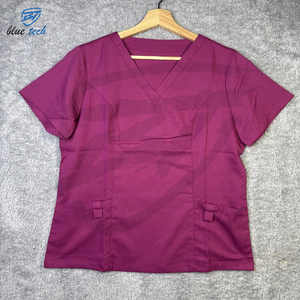 Nouvel ensemble d'uniformes médicaux pour femmes, en coton léger, hauts à manches courtes et pantalons, vêtements de travail pour la chirurgie médicale - Product Image 2