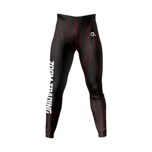 Mens Compression <b>Polyester</b> Workout <b>Leggings</b> with Anti-UV & Breathable Features Custom for Running Gym Training - Product Image 3
