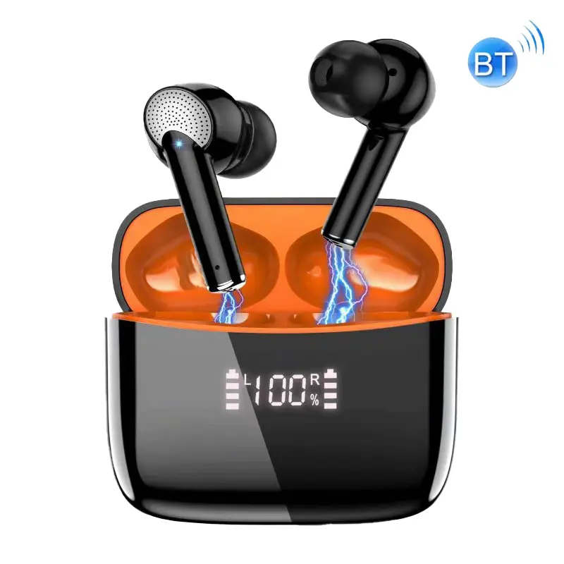 New Arrival Anc Enc oem tws Wireless bt 5.3 Earphone j8pro led display waterproof mini wireless earphones stereo earbud