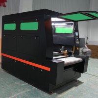 Mesin Pemotong Laser Film DTF 160W 1215 Komersial dengan Pendingin Air untuk Film DTF, Label Perawatan, dan TPU
