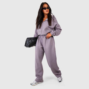 Sudadera con Capucha y Pantalones Deportivos de Invierno para Mujer, los Más Vendidos, OEM, 100% Algodón, Ligeros, Personalizables, Diseño Estampado FUFF - Product Image 4