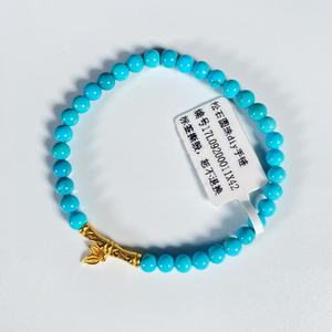 กำไลลูกปัดสีเทอร์ควอยซ์สำหรับผู้หญิงสร้อยข้อมือแบบทำมือสไตล์คลาสสิกขายส่ง - Product Image 2