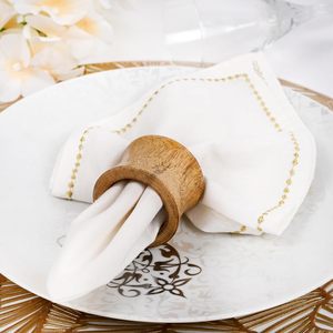 Ronds de serviette en bois faits à la main de haute qualité pour hôtels et restaurants ronds de serviette de mariage à prix abordable - Product Image 4