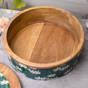 Cacerola de Madera con Diseño de Llama de Loto, Calentador de Alimentos y Olla Eléctrica de Lujo Excepcional, Embalaje en Caja de Aluminio y Metal - Product Image 4