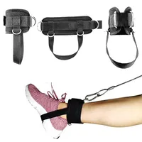 Sangles de cheville en nylon AB Zone 100 % polyester de haute qualité pour la musculation, le fitness et les exercices aux cordes, taille unique