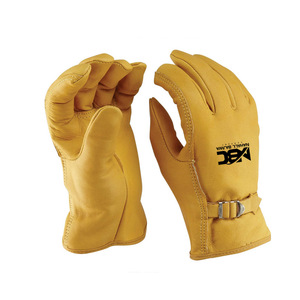 Leather Open Cuff Safety Working Gloves Fireproof and Anti-Slip Function - Product Image 3