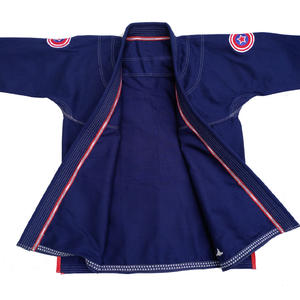 Haute Qualité Personnalisé Brodé Jiu Jitsu Gi Bleu Perle Armure Coton Tissu Meilleurs Prix D'usine pour L'art Martial Porter - Product Image 3