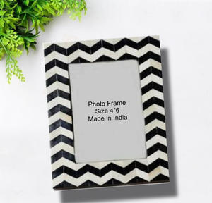 Marco de fotos de madera de exportación de alta calidad con resina con incrustaciones de hueso para decoración del hogar y artículos de regalo - Product Image 1