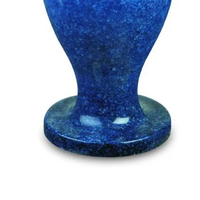 Vase à fleurs en onyx bleu vintage OEM Superbe, fait main, art populaire, décoration élégante pour la maison, artisanat naturel, forme géométrique, portable