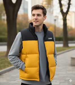 Gilet matelassé pour homme Veste matelassée légère sans manches Gilet d'hiver chaud et décontracté pour homme - Product Image 5