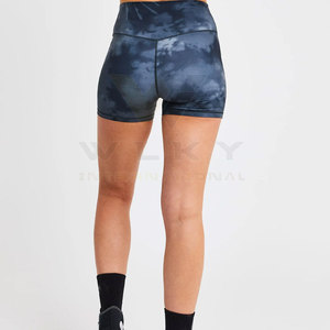 Pantalones cortos de gimnasia de cintura alta para mujer Pantalones cortos de Yoga de algodón transpirable con función de secado rápido Pantalones cortos de fitness de Talla grande-Suministro al por mayor - Product Image 2