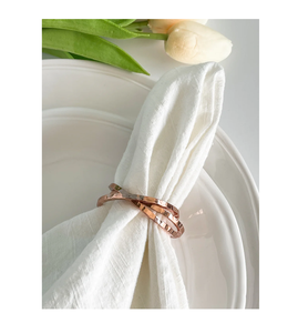 Diseño clásico Servilletero de cobre Soporte de mesa centro de mesa chapado antiguo tamaño ideal decoraciones para el hogar superventas - Product Image 1