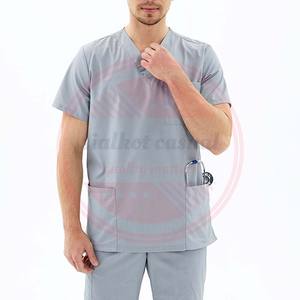 Traje de fregado profesional para hombre, poliéster, algodón, traje de fregado para Hospital, conjuntos médicos, uniforme de enfermería a la venta - Product Image 6