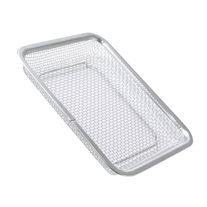 Plateau en maille avec couvercle pour instruments de chirurgie, panier de plateau de désinfection en autoclave prix de gros - Product Image 3