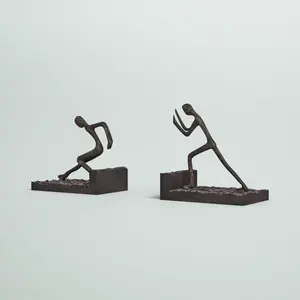 Estatua Decorativa de Animal Religioso de Aluminio Chapado en Oro de Lujo, Decoración de Mesa Contemporánea, Escultura Moderna Pulida Hecha a Mano - Product Image 4