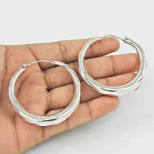 Handmade jewellery Hoop women earring 925 silver earrings sterling silver bulk wholesale silver earrings