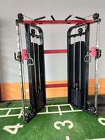 Equipo de Fitness Huanyu, Máquina de Entrenamiento Funcional con Poleas Ajustables, Sistema de Cables para Ejercicios de Pie que Ahorra Espacio