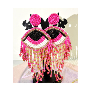 Nuevos pendientes de cuentas étnicas románticas para fiesta Festival Aniversario Compromiso Boda o regalo especial Evento Comprar ahora al mejor precio - Product Image 4