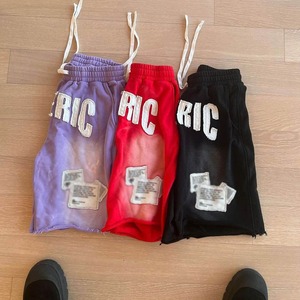 Streetwear personnalisé short surdimensionné délavé à l'acide short vierge de course à pied poids lourd délavé au soleil pour hommes short de broderie en détresse pour hommes - Product Image 3