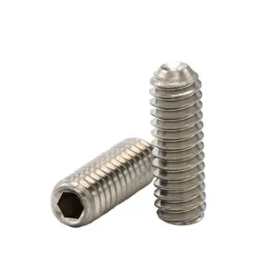 Venda quente Aço Inoxidável DIN916 Hex Soquete Cabeça Grub Screw Set Screw