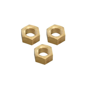 น็อตหกเหลี่ยมทองเหลืองบรอนซ์สำหรับข้อต่อท่อ - Product Image 1