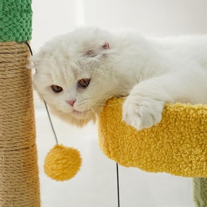 Arbre à chat en sisal, griffoir en forme de figue de Barbarie, support d'escalade multifonctionnel, matériau respirant, <span class=keywords><strong>lit</strong></span> de repos doux - Product Image 6