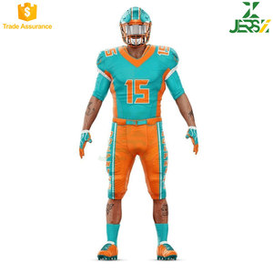 Uniformes Deportivos Transpirables Sublimados de Alta Calidad OEM para Equipos de Fútbol Americano para Adultos, MOQ Bajo, con Números y Patrones - Product Image 6