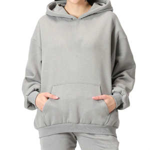 Sweat à capuche pour femme à prix raisonnable avec col à capuche en tissu tricoté respirant avec logo personnalisé pour la saison d'automne - Product Image 1