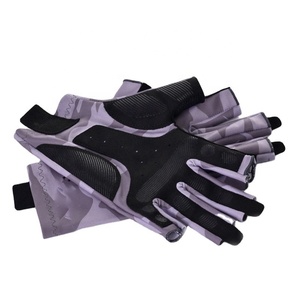 Último diseño personalizable cómodo guantes de sol sin dedos para hombres y mujeres venta al por mayor Anti-UV guantes de pesca transpirables - Product Image 4
