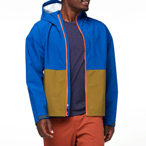 Veste de pluie pour hommes surdimensionnée personnalisée High Street Style multifonctionnel hiver polyester à capuche col montant lettre motif vente - Product Image 2