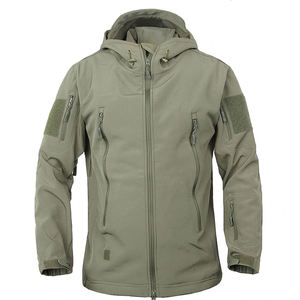 Veste Softshell imperméable et coupe-vent pour homme, demi-polyester, peau douce, pour les sports de plein air, vêtements de chasse en toile - Product Image 1