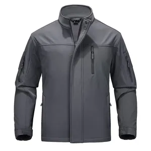 Veste d'hiver softshell imperméable et coupe-vent pour hommes, vêtements à col montant pour la randonnée en plein air, dernière collection 2025 - Product Image 1