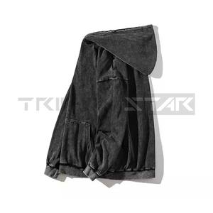 Hombres Retro Europeo Americano Primavera Otoño Personalizado Impreso 100% Algodón Sudaderas con capucha Sudaderas Instagram Marca de moda Lavado Do - Product Image 1