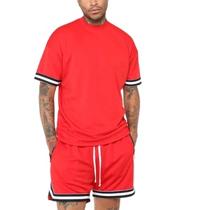 Ensemble de shorts décontractés d'été pour hommes en gros, logo personnalisé, coupe ajustée, haute qualité, 100 % coton respirant, fabriqué par BS - Product Image 1