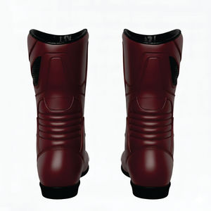 Botas de Motociclismo de Cuero Nuevas, Botas Cortas de Motociclismo para Carreras, Fabricación de Calzado - Product Image 5