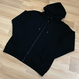 Sweat à capuche pour homme en coton 100% lourd, imprimé DTG personnalisé, avec fermeture éclair, strass, style streetwear, lavage à l'acide, patch brodé - Product Image 3