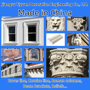 EPS Foam Cement Coating Building Exterior Stringer Parapet <strong>Moulding</strong> EPS Exterior Wall Panel Piers Column <strong>Moulding</strong> - Product Image 4